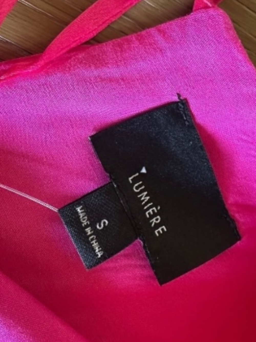 Lumiere Hot Pink Tie-Back Mini Dress – Long Sleeve Party Dress - Picture 6 of 13